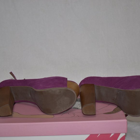 Like New Jeffrey Campbell Foxy Wood Platform Sandals Rose 6 - Picture 7 of 8
